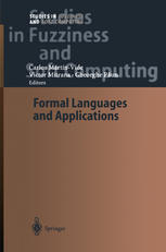Formal Languages And Applications 1st Edition Dr Carlos Martnvide