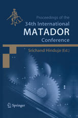 Proceedings Of The 34th International Matador Conference Formerly The International Machine Tool Design And Conferences 1st Edition Jianhong Chen