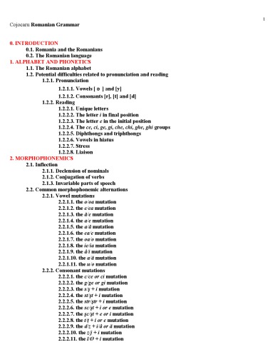 Romanian Grammar By Dana Cojocaru