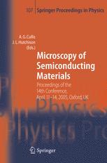 Microscopy Of Semiconducting Materials Proceedings Of The 14th Conference April 1114 2005 Oxford Uk 1st Edition B Daudin