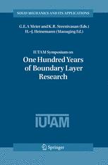 Iutam Symposium On One Hundred Years Of Boundary Layer Research Proceedings Of The Iutam Symposium Held At Dlrgttingen Germany August 1214 2004 1st Edition G E A Meier Auth