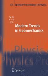 Modern Trends In Geomechanics 1st Edition I F Collins A T T Tai Auth