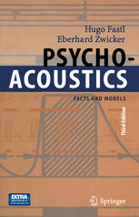 Psychoacoustics Facts And Models Professor Dring Hugo Fastl