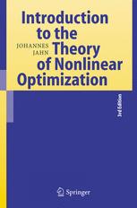 Introduction To The Theory Of Nonlinear Optimization 3rd Edition Prof Dr Johannes Jahn Auth