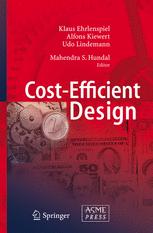 Costefficient Design 1st Edition Professor Em Dring Klaus Ehrlenspiel