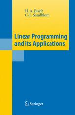 Linear Programming And Its Applications 1st Edition Prof Dr H A Eiselt