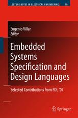 Embedded Systems Specification And Design Languages Selected Contributions From Fdl07 1st Edition Jens Brandt