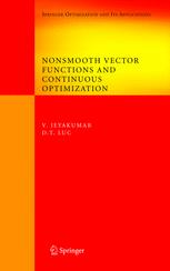 Nonsmooth Vector Functions And Continuous Optimization 1st Edition V Jeyakumar
