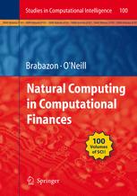 Natural Computing In Computational Finance 1st Edition Anthony Brabazon