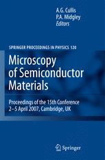 Microscopy Of Semiconducting Materials 2007 1st Edition C J Humphreys