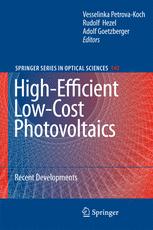 Highefficient Lowcost Photovoltaics Recent Developments 1st Edition V Petrovakoch Auth