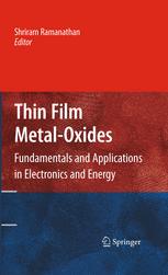 Thin Film Metaloxides Fundamentals And Applications In Electronics And Energy 1st Edition Tim T Fister