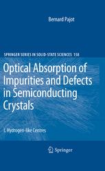 Optical Absorption Of Impurities And Defects In Semiconductingcrystals 1 Hydrogenlike Centres 1st Edition Bernard Pajot Auth