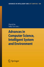 Advances In Computer Science Intelligent System And Environment 1st Edition Yongqiang Zhao Auth