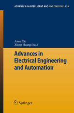 Advances In Electrical Engineering And Automation 1st Edition Gaohua Chen