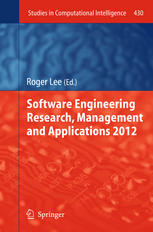 Software Engineering Research Management And Applications 2012 1st Edition I Garcia