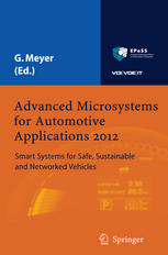 Advanced Microsystems For Automotive Applications 2012 Smart Systems For Safe Sustainable And Networked Vehicles 1st Edition Alexander Otto
