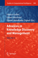 Advances In Knowledge Discovery And Management Volume 2 1st Edition Rosine Cicchetti