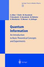 Quantum Information An Introduction To Basic Theoretical Concepts And Experiments 1st Edition Gernot Alber