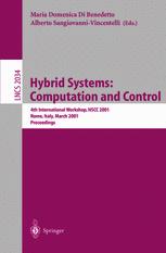 Hybrid Systems Computation And Control 4th International Workshop Hscc 2001 Rome Italy March 2830 2001 Proceedings 1st Edition Manfred Morari Auth