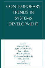 Contemporary Trends In Systems Development 1st Edition Josie Arnold Auth