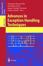 Advances In Exception Handling Techniques 1st Edition Jrgen Lindskov Knudsen Auth
