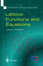 Lattice Functions And Equations 1st Edition Professor Sergiu Rudeanu Phd Auth
