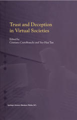 Trust And Deception In Virtual Societies 1st Edition Michael Bacharach