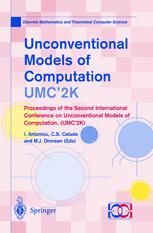 Unconventional Models Of Computation Umc2k Proceedings Of The Second International Conference On Unconventional Models Of Computation Umc2k 1st Edition Luigi Accardi