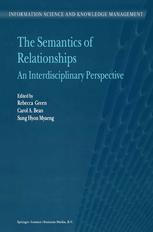 The Semantics Of Relationships An Interdisciplinary Perspective 1st Edition D Alan Cruse Auth