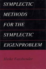Symplectic Methods For The Symplectic Eigenproblem 1st Edition Heike Fassbender Auth