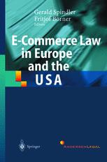 Ecommerce Law In Europe And The Usa 1st Edition Professor Dr Gerald Spindler