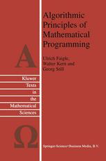 Algorithmic Principles Of Mathematical Programming 1st Edition Ulrich Faigle