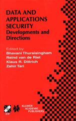 Data And Application Security Developments And Directions 1st Edition Gio Wiederhold Auth