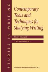 Contemporary Tools And Techniques For Studying Writing 1st Edition C Michael Levy