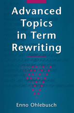 Advanced Topics In Term Rewriting 1st Edition Enno Ohlebusch Auth