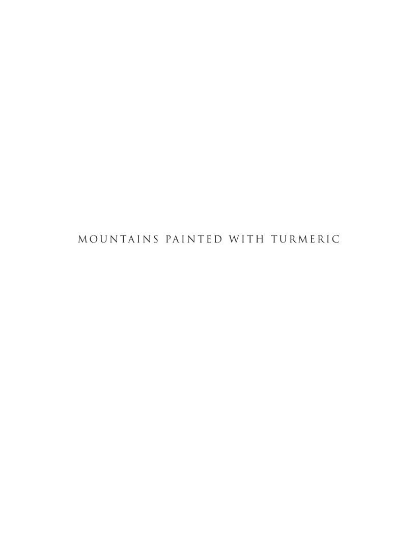 Mountains Painted With Turmeric Illustrated Lil Bahadur Chettri