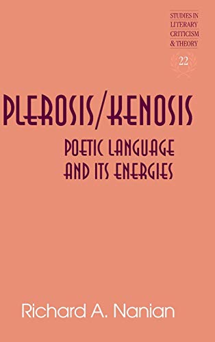 Plerosiskenosis Poetic Language And Its Energies Richard Nanian