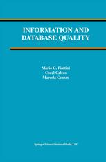 Information And Database Quality 1st Edition Robert W Pautke