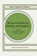 Resourcesensitivity Binding And Anaphora 1st Edition Johan Van Benthem Auth