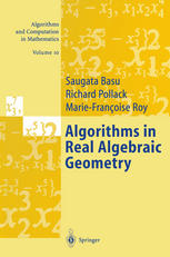 Algorithms In Real Algebraic Geometry Saugata Basu Richard Pollack