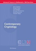 Contemporary Cryptology 1st Edition Dario Catalano Ronald Cramer