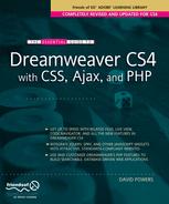 The Essential Guide To Dreamweaver Cs4 With Css Ajax And Php 1st Edition David Powers Auth