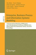 Enterprise Businessprocess And Information Systems Modeling 11th International Workshop Bpmds 2010 And 15th International Conference Emmsad 2010 Held At Caise 2010 Hammamet Tunisia June 78 2010 Proceedings 1st Edition Ilia Bider