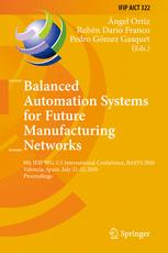 Balanced Automation Systems For Future Manufacturing Networks 9th Ifip Wg 55 International Conference Basys 2010 Valencia Spain July 2123 2010 Proceedings 1st Edition M Victoria Delafuente