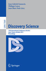 Discovery Science 15th International Conference Ds 2012 Lyon France October 2931 2012 Proceedings 1st Edition Luc De Raedt Auth