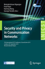 Security And Privacy In Communication Networks 7th International Icst Conference Securecomm 2011 London Uk September 79 2011 Revised Selected Papers 1st Edition Zhiyun Qian