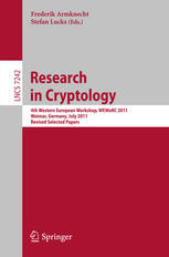 Research In Cryptology 4th Western European Workshop Weworc 2011 Weimar Germany July 2022 2011 Revised Selected Papers 1st Edition Robert Niebuhr