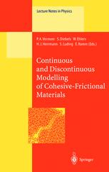 Continuous And Discontinuous Modelling Of Cohesivefrictional Materials 1st Edition M A Gutirrez