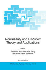 Nonlinearity And Disorder Theory And Applications 1st Edition J Garnier Auth